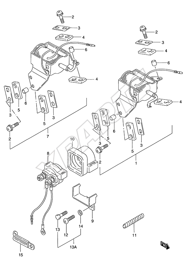 Solenoid til Suzuki motor